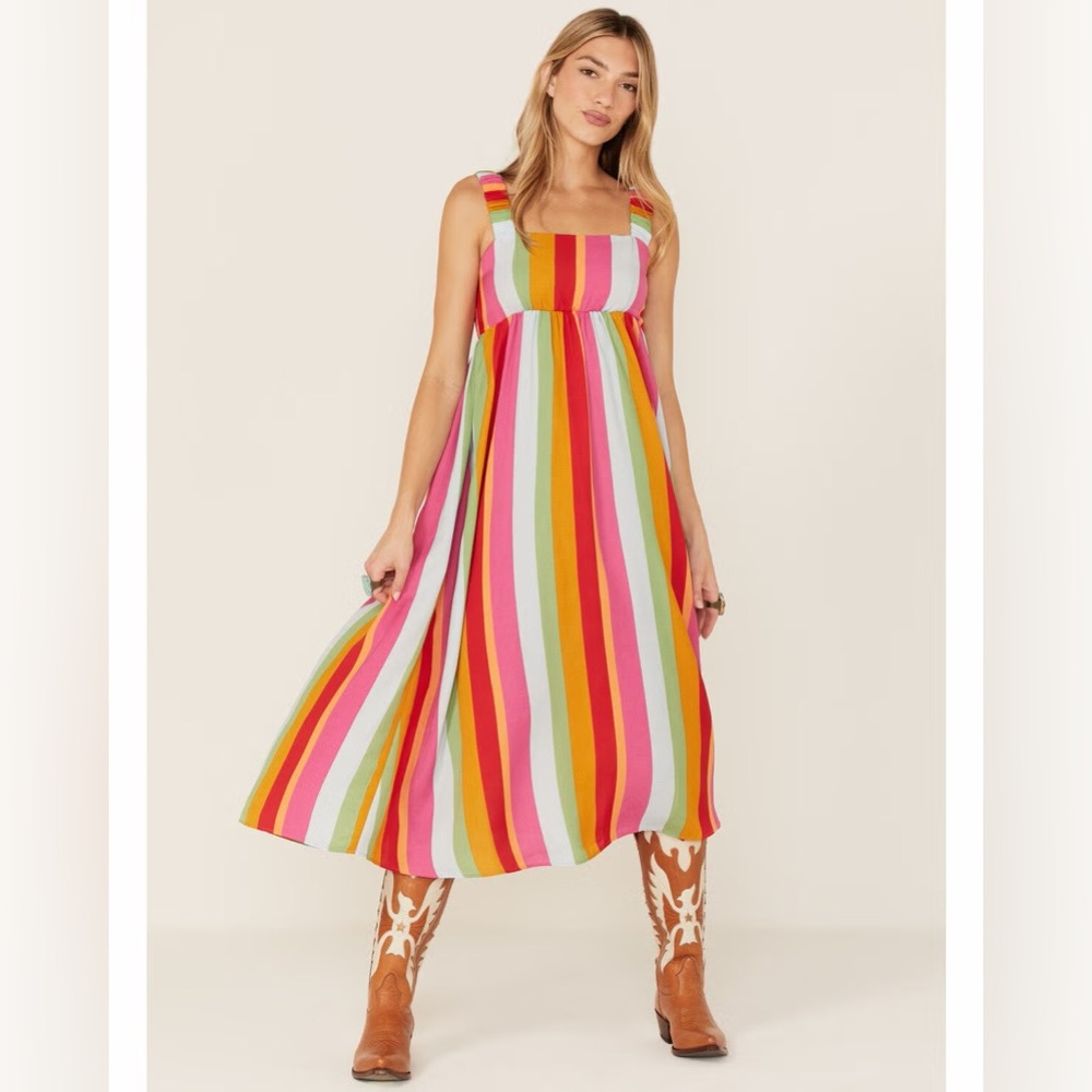 Like New Show Me Your Mumu Women’s Multi Fling Midi Dress- size small